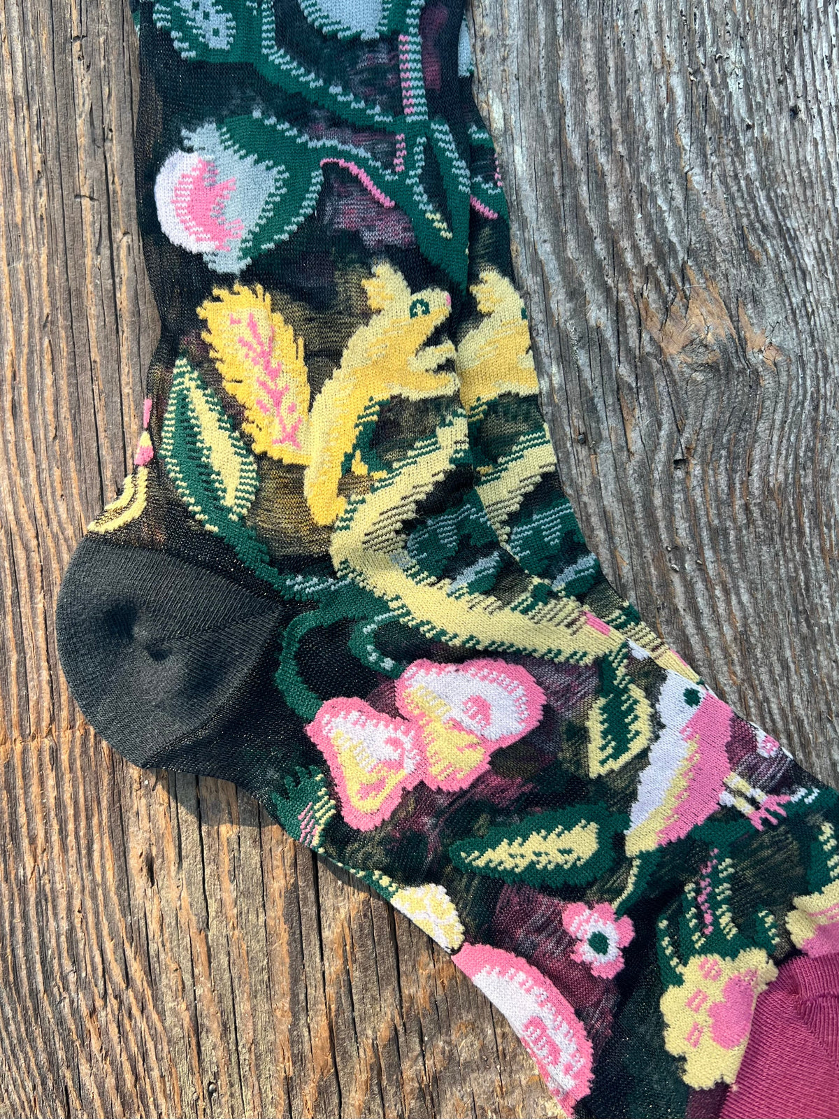 SHEER Boho Patterned Socks & Handmade Scrunchie Gift Set – Wild Marigold