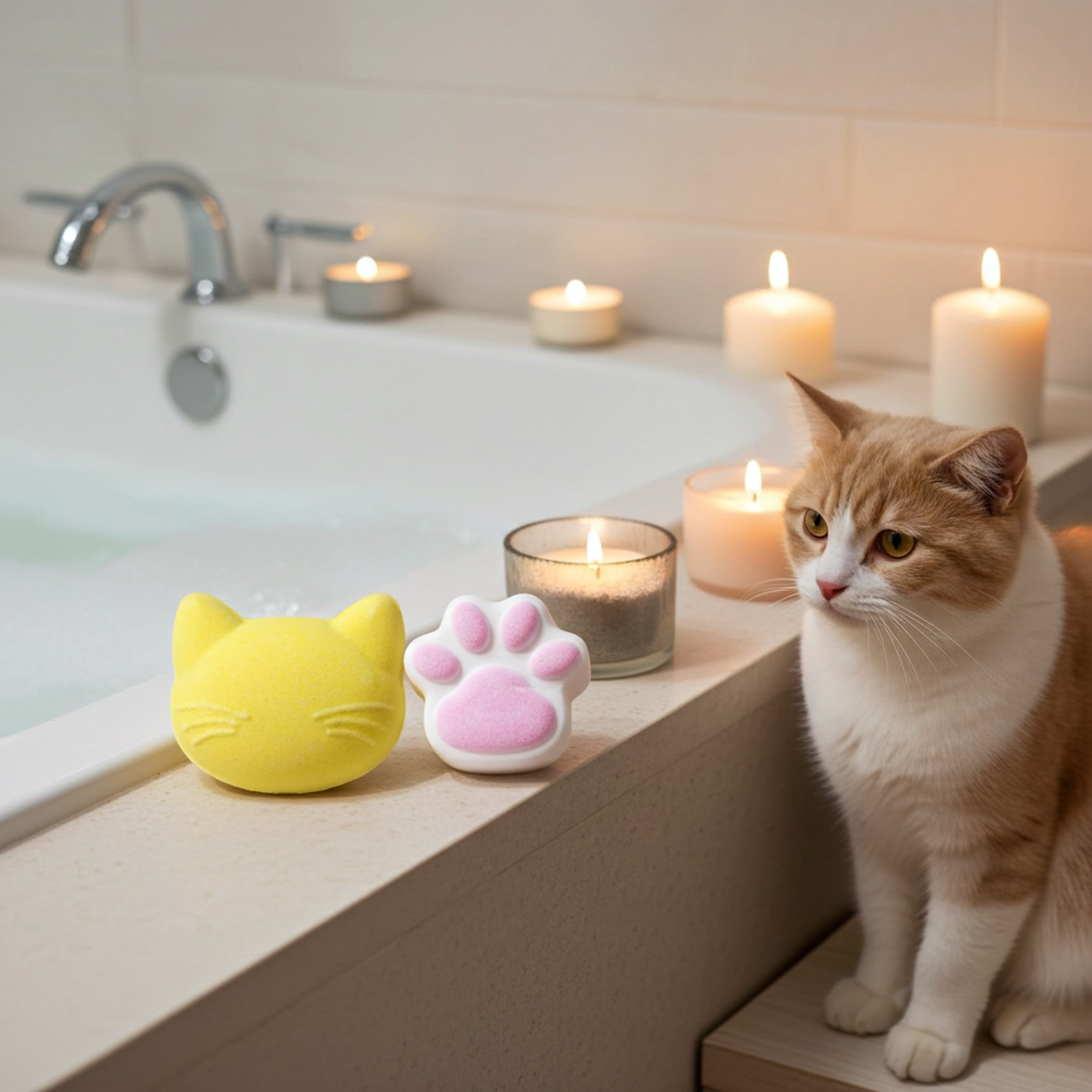 Cat Head and Cat Paw | Bath Bomb Set