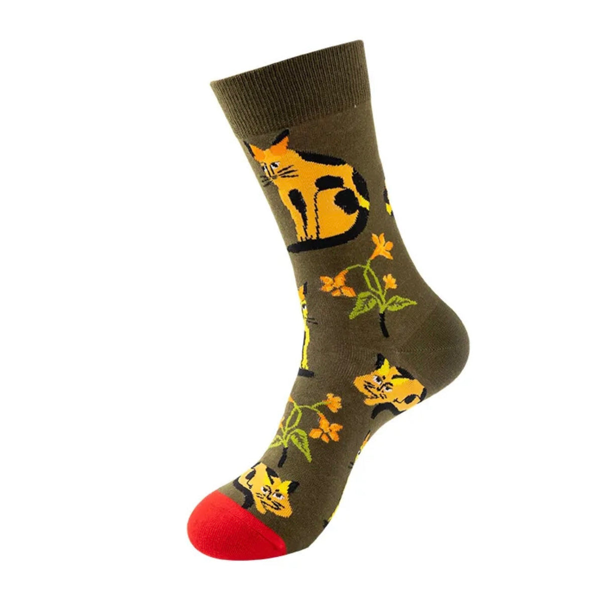 Orange Cat | Cotton Blend Socks