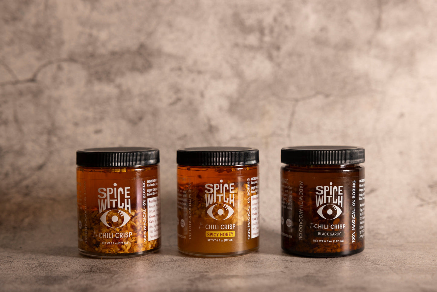 Chili Crisp Bundle of 3 - Three Chili Crisp Flavors of your Choice- Spicy Condiment