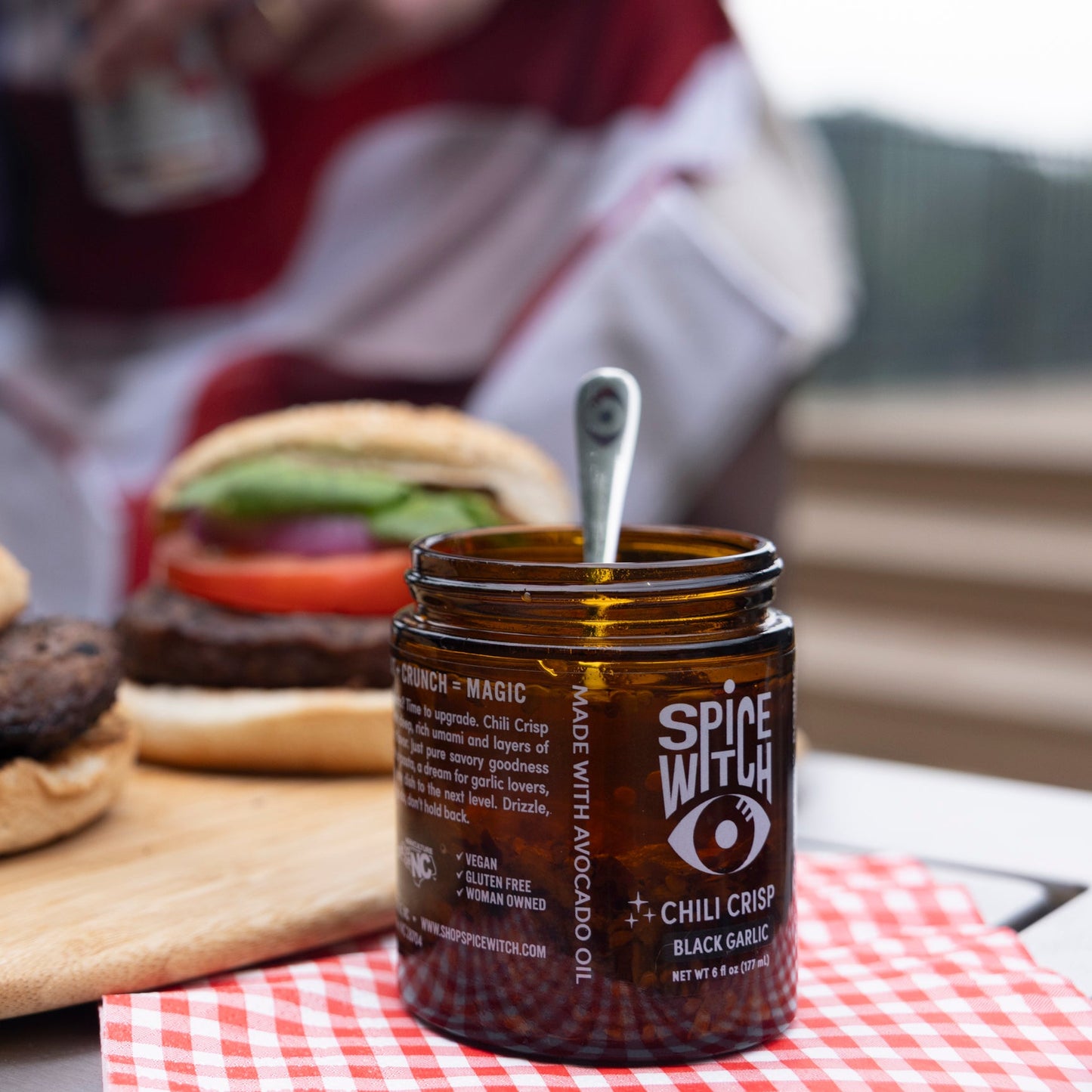 Chili Crisp- Black Garlic- Spicy Umami Condiment And Cooking Oil
