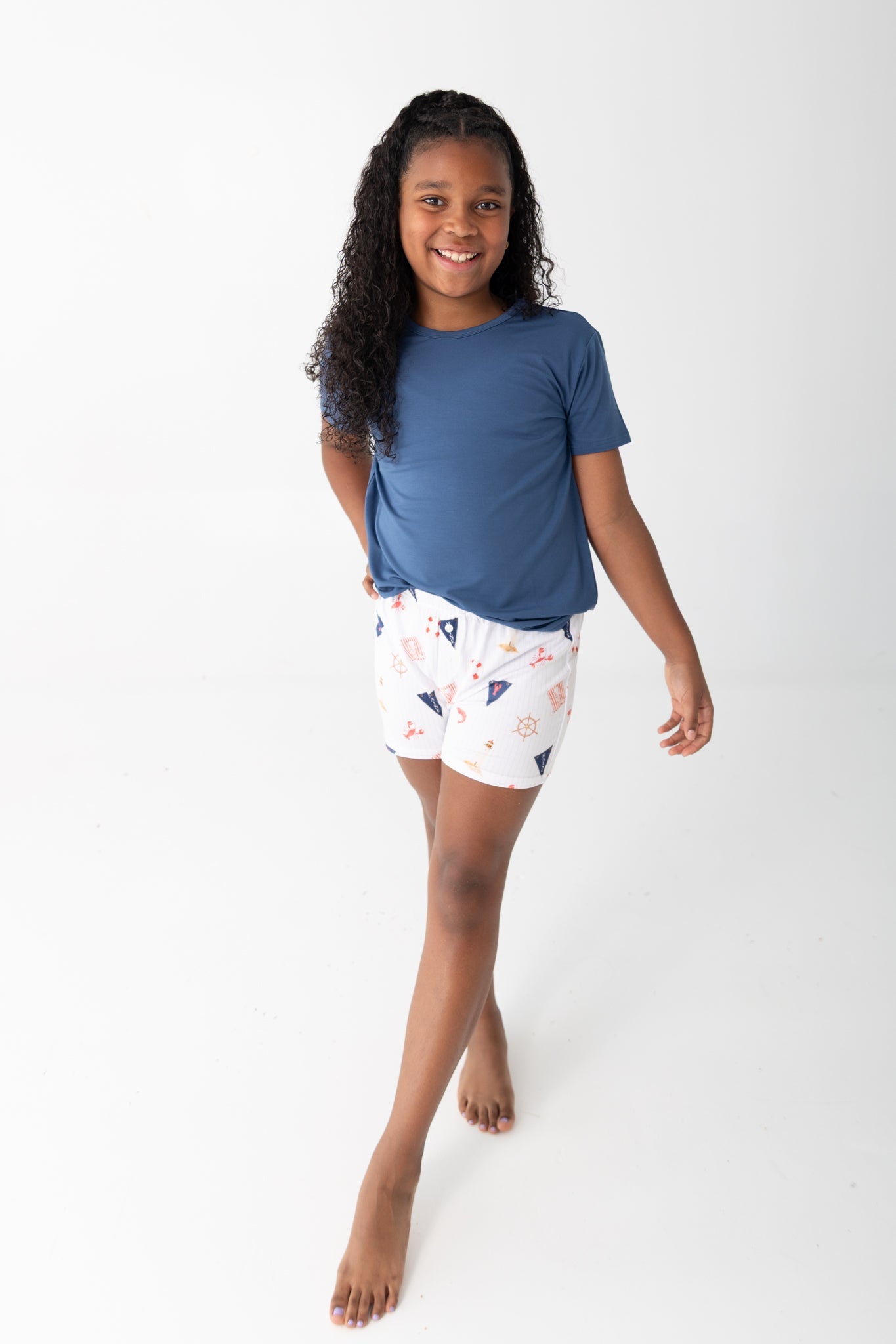 Nautical Youth Girls Shorts Set