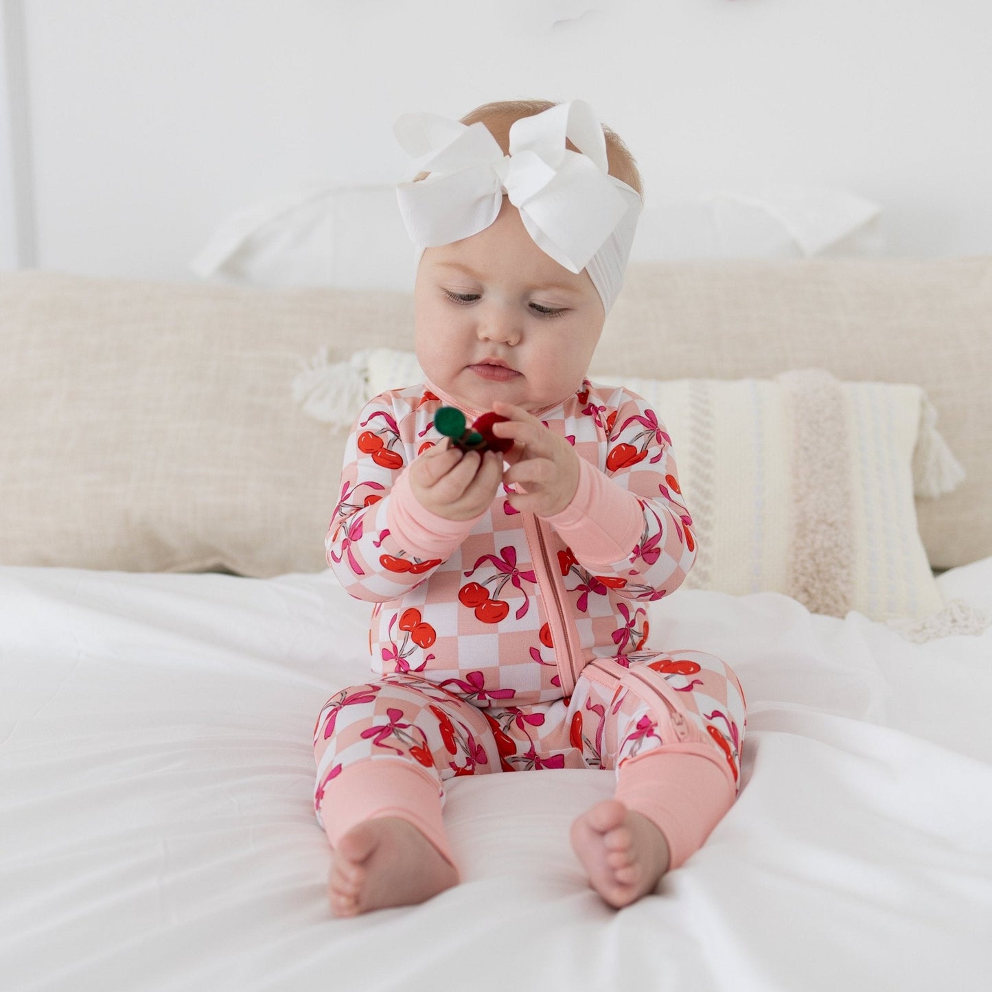 Sweet Cherry Love Baby PJs