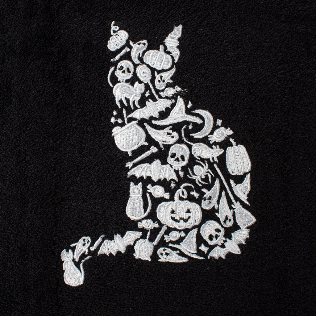 Halloween Cat Hand Towel