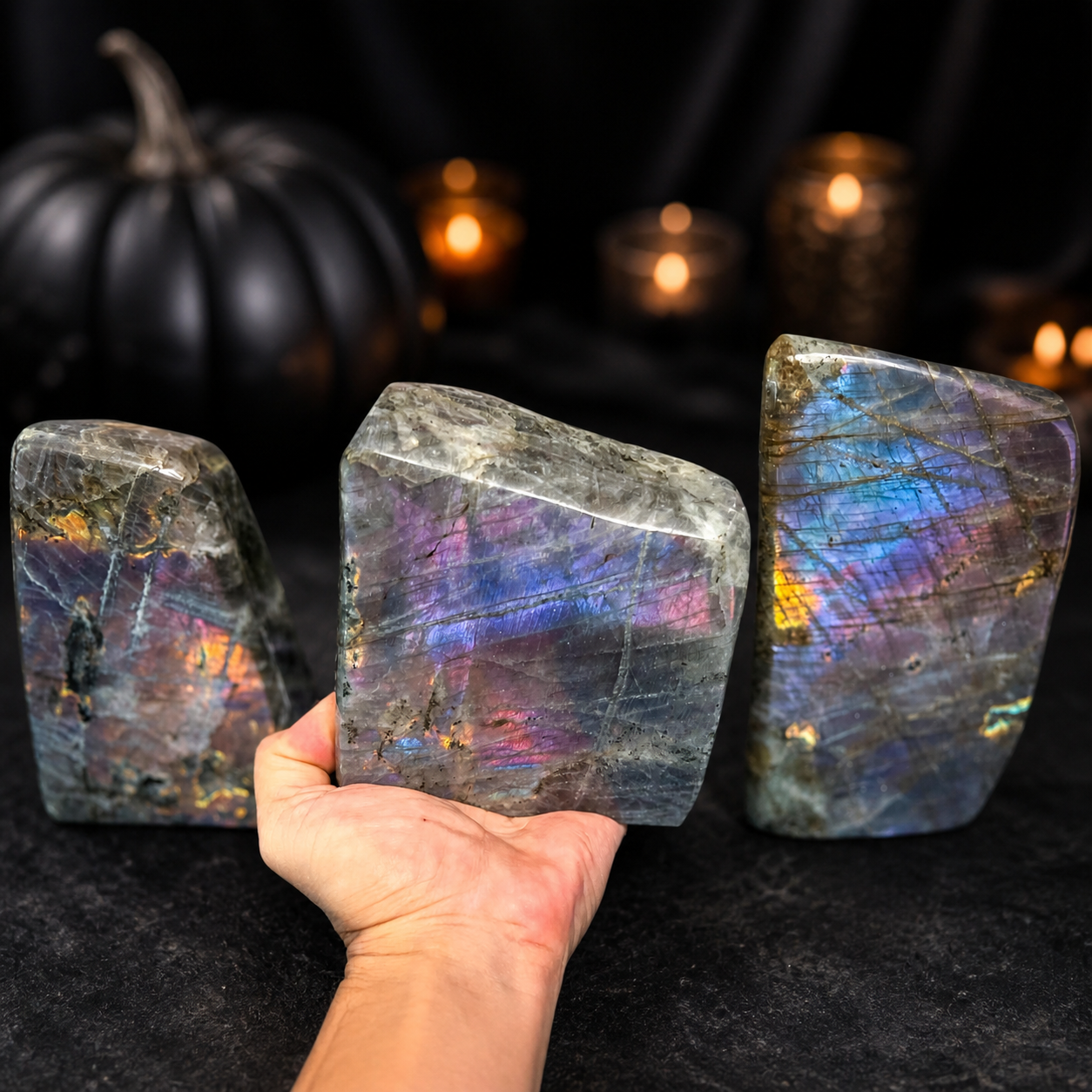 2 Lb+ Purple Labradorite crystal Freeform, Rainbow Labradorite, White Labradorite