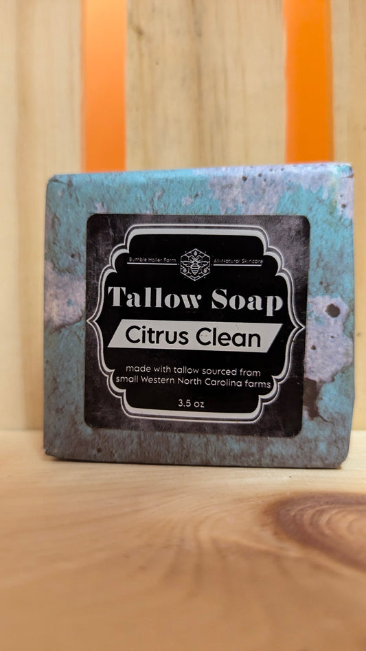 All Natural Tallow Soap - Citrus Clean