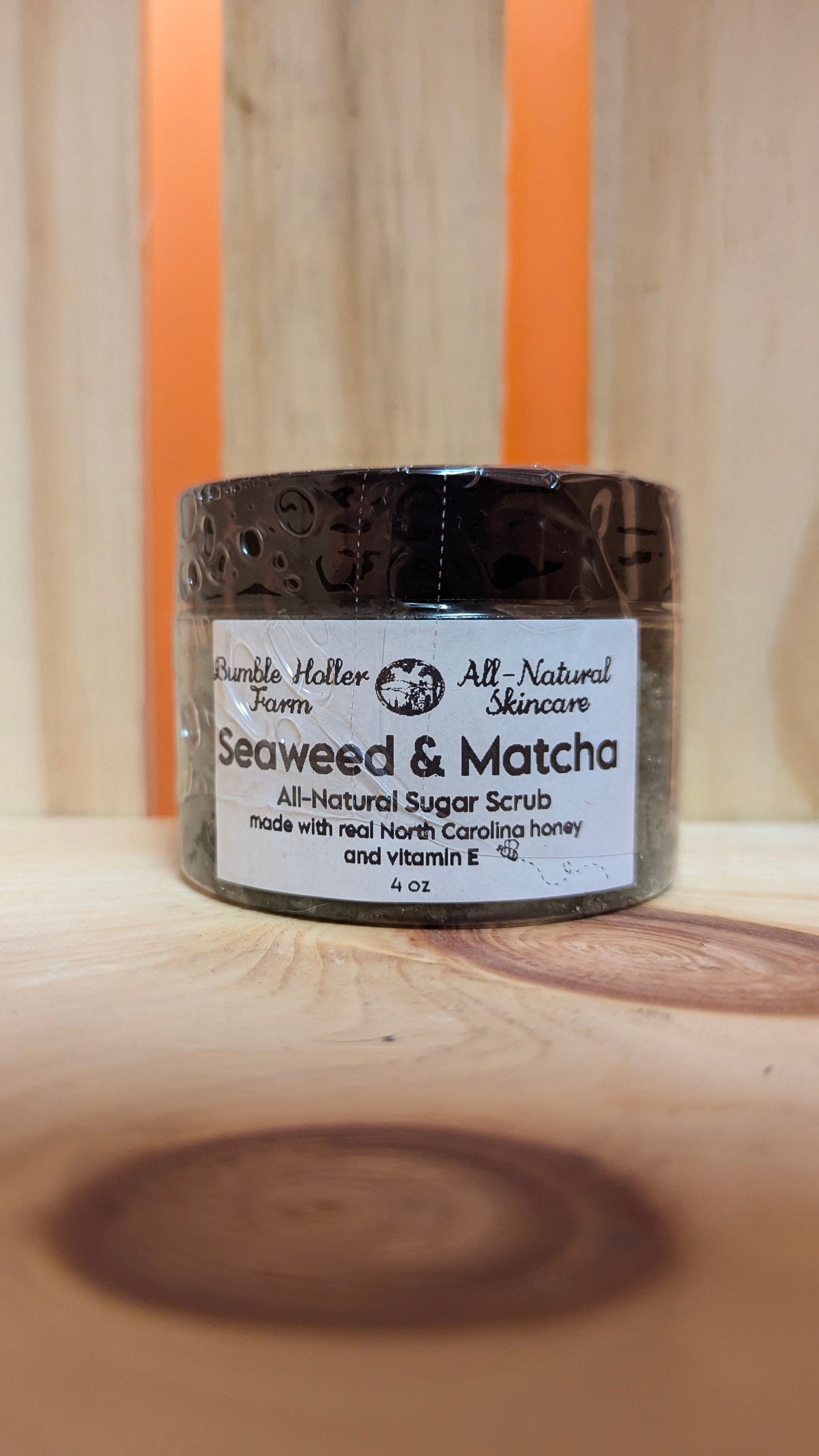 All-Natural Seaweed and Matcha Sugar Scrub