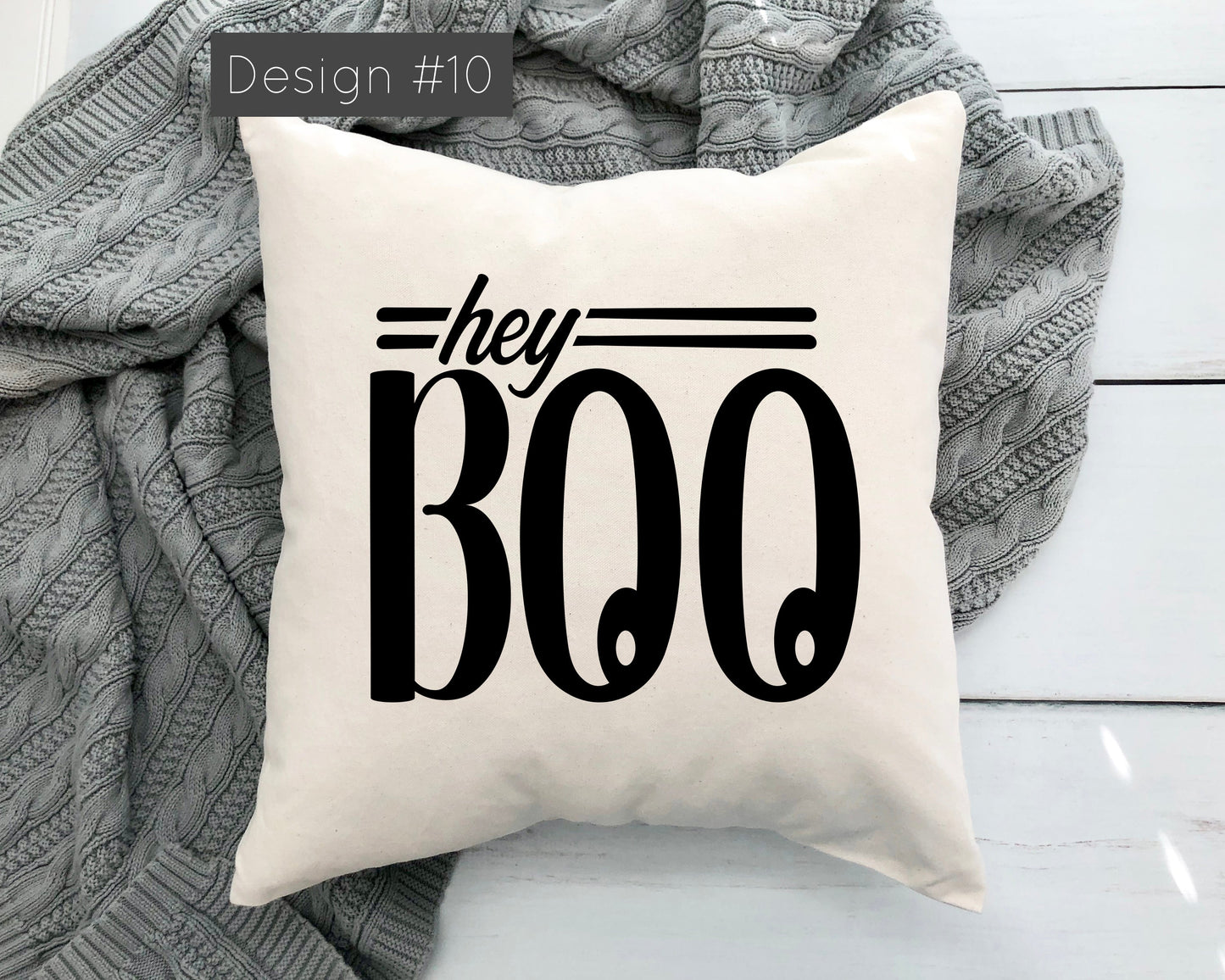 Hey BOO! 18x18 Pillow cover