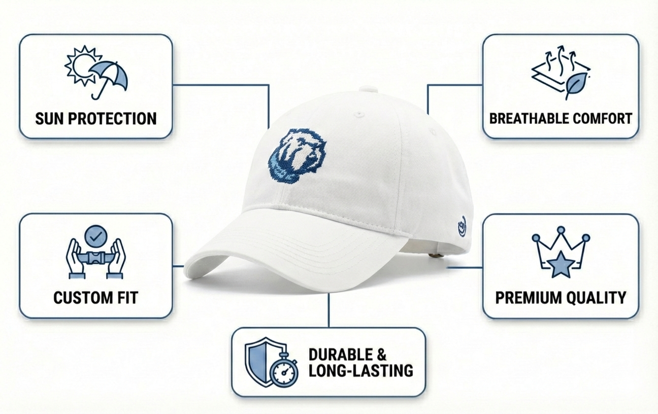 Citadel Bulldog Mascot Twill Embroidered Brim Hat Cap
