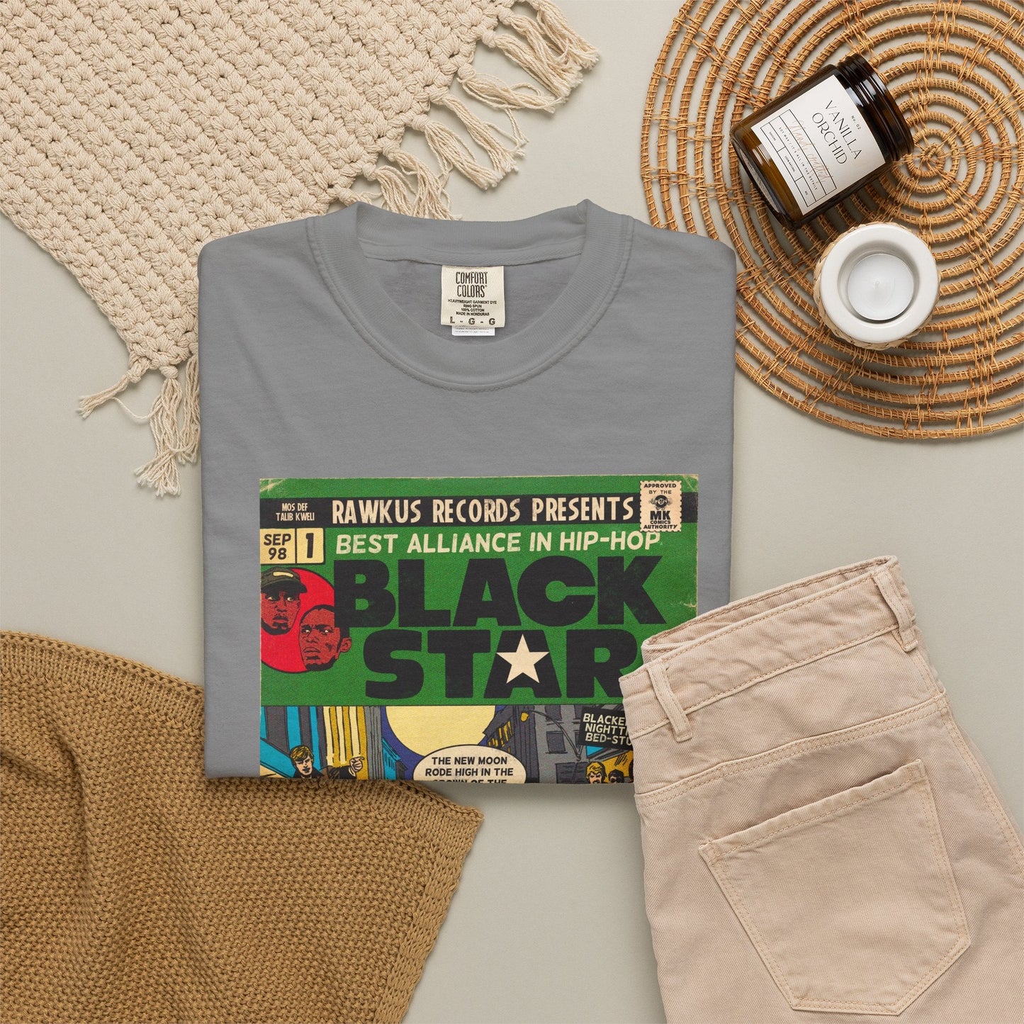 Black Star - Unisex Comfort Colors T-shirt