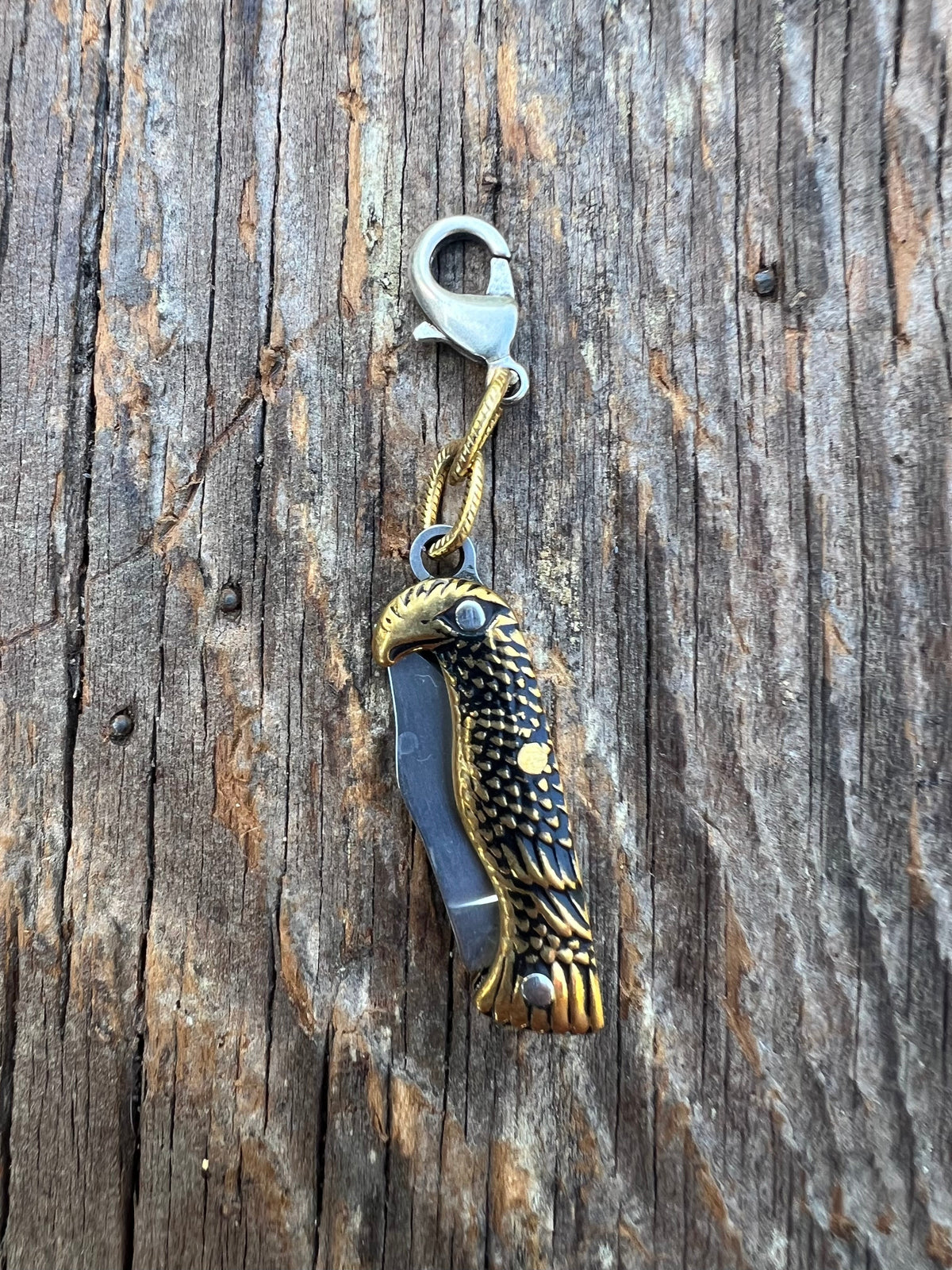 Functional Knife Charm Talisman – Mixed Metal Bespoke Charm – Wild Marigold