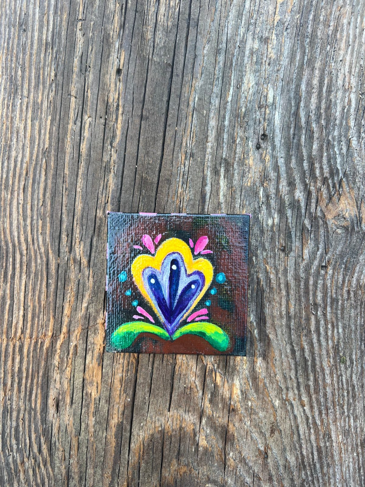 Pocket-Sized Original Painting – Tiny Art for Big Souls – by Bmakesthings