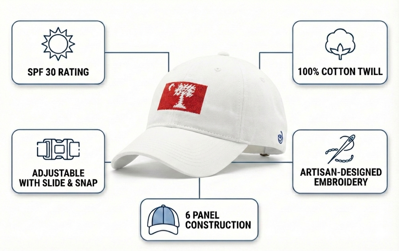 Citadel Big Red Flag Twill Embroidered Brim Hat Cap