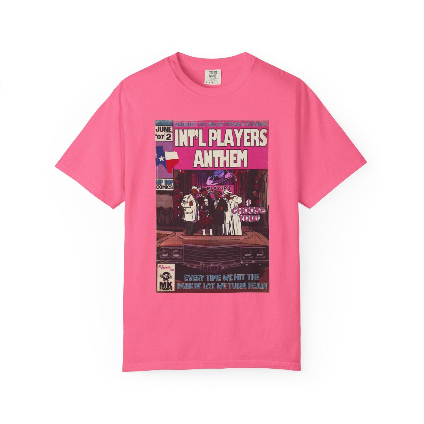 Int’l Players Anthem - Unisex Comfort Colors T-shirt | Hip Hop Graphic Tee, Garment-Dyed Soft Cotton, Relaxed Fit