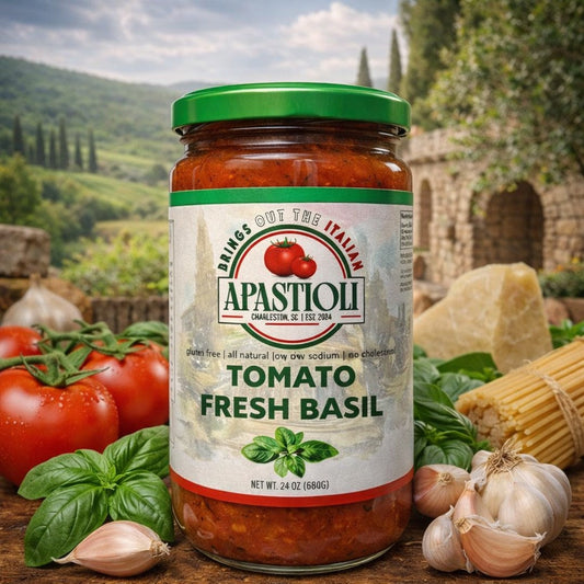 Tomato Fresh Basil Marinara 24oz. All Natural | No Cholesterol | Gluten Free