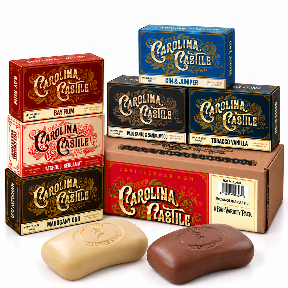 Castile Bar Soap - Variety Pack