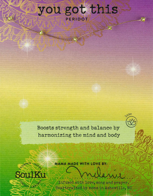 Peridot Celestial Necklace — You Are Loved, You Belong to the Sky