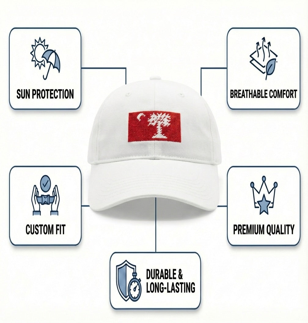 Citadel Big Red Flag Twill Embroidered Brim Hat Cap