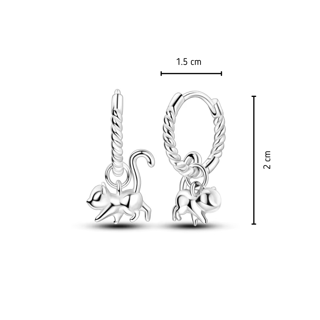 Acrobat Cat Earrings