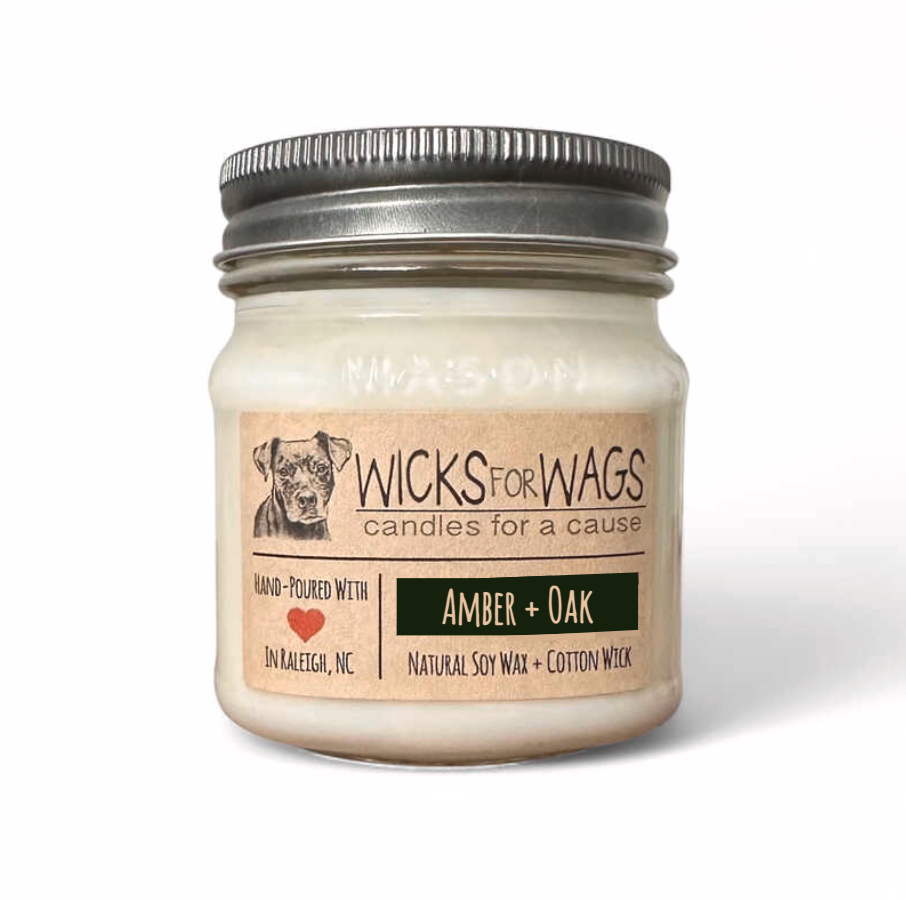 Amber + Oak | 8oz Mason Jar