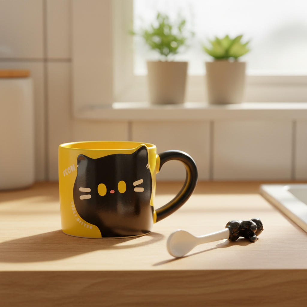 Cat Ceramic Spoon