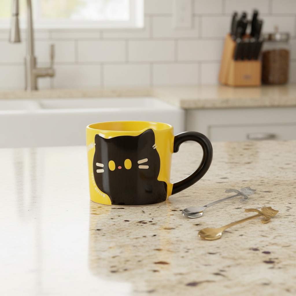 Cute Cat | Bright Ceramic Mug