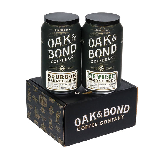 Bourbon and Rye Whiskey Barrel Aged Coffee Box
