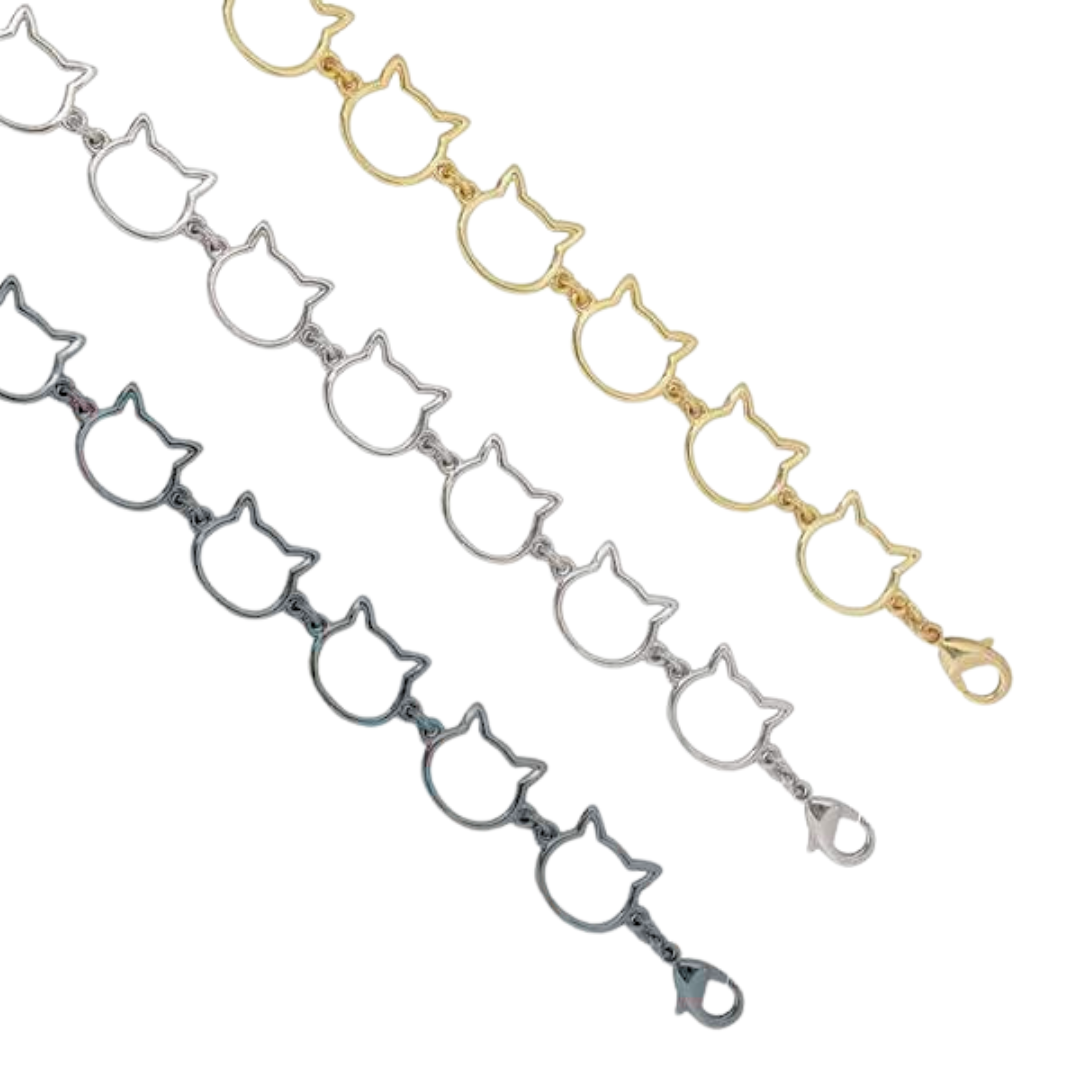 Cat Head Chain Link | Bracelet