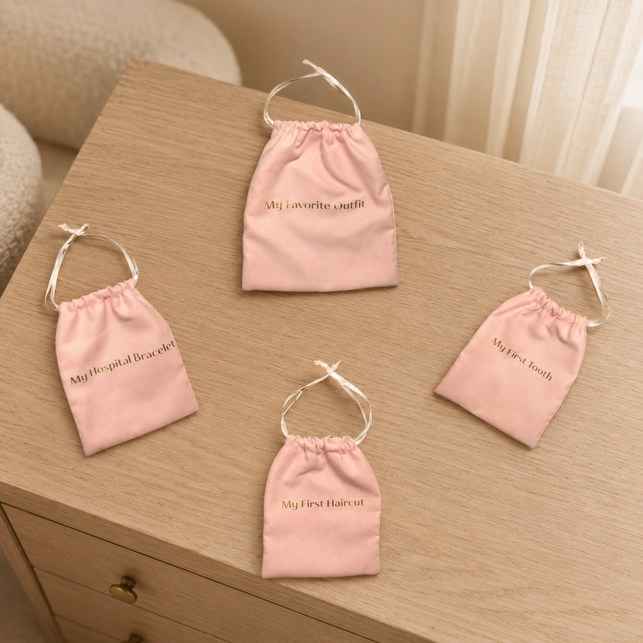 Keepsake Pouches: Pink Velvet (HeyPeacock)