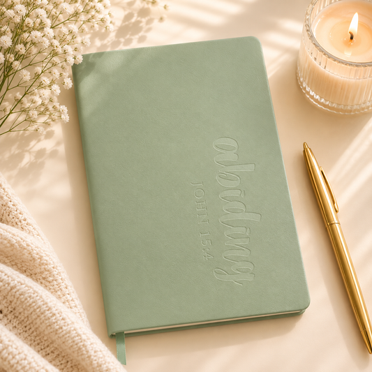 Journal: HeyPeacock Journal, PREMIUM Soft Leather - ABIDING