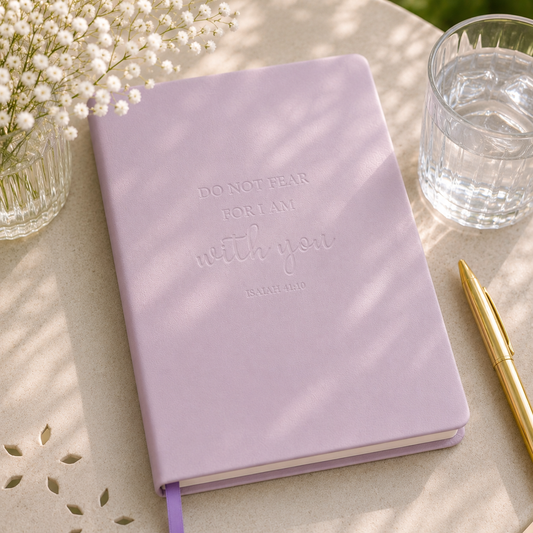 Journal: HeyPeacock Journal, PREMIUM Soft Leather - DO NOT FEAR