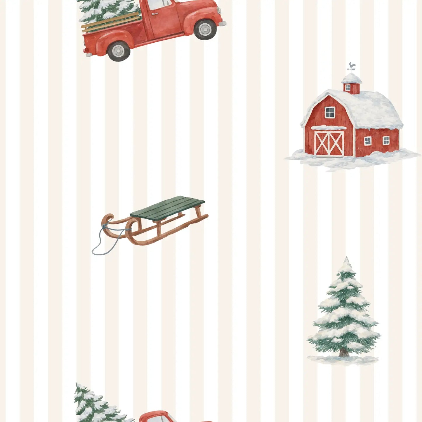Little Red Truck Youth Unisex Button Down Set
