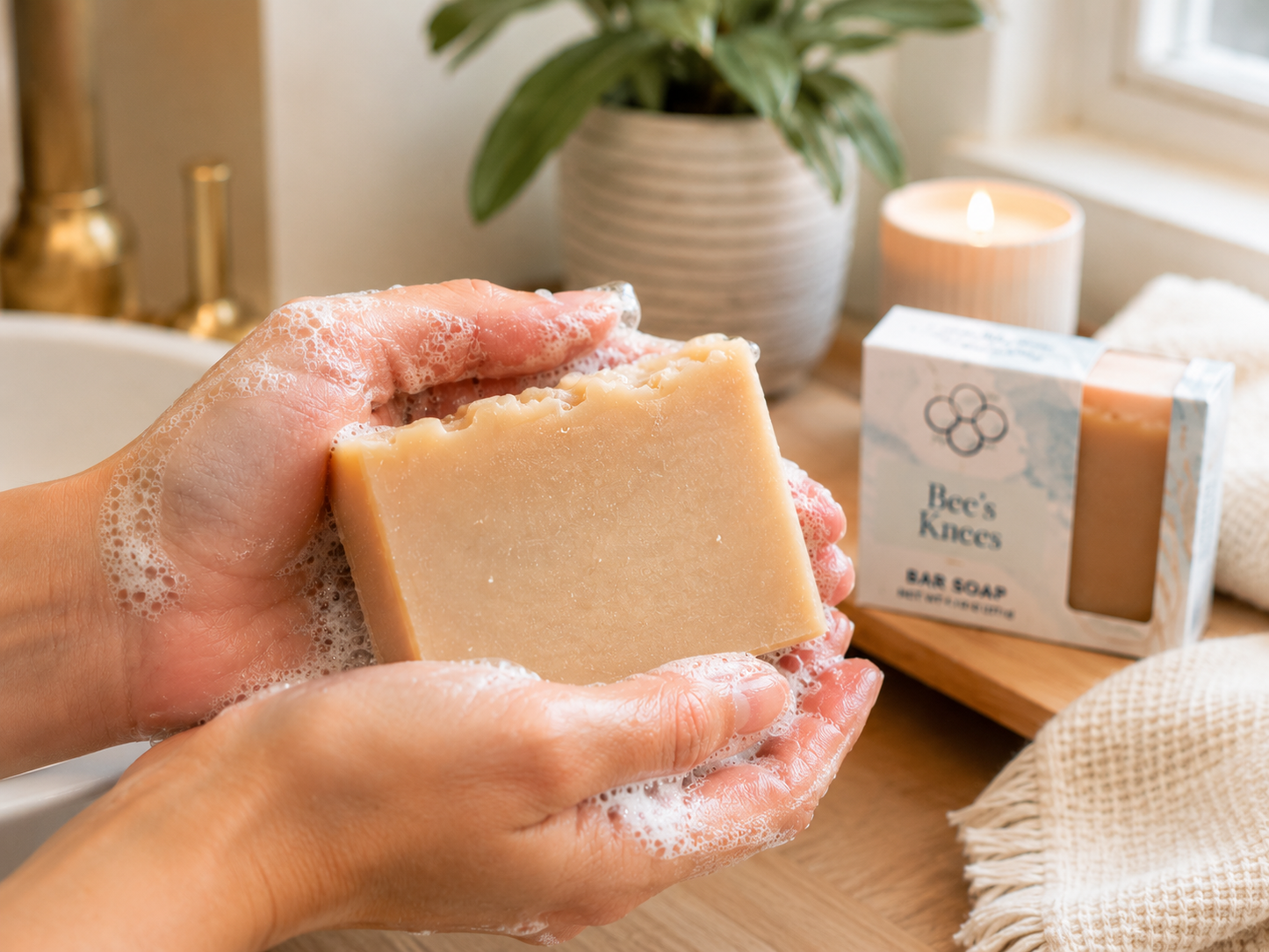 Bee's Knees Artisan Soap | Oatmeal, Milk & Honey Scented Handmade Soap