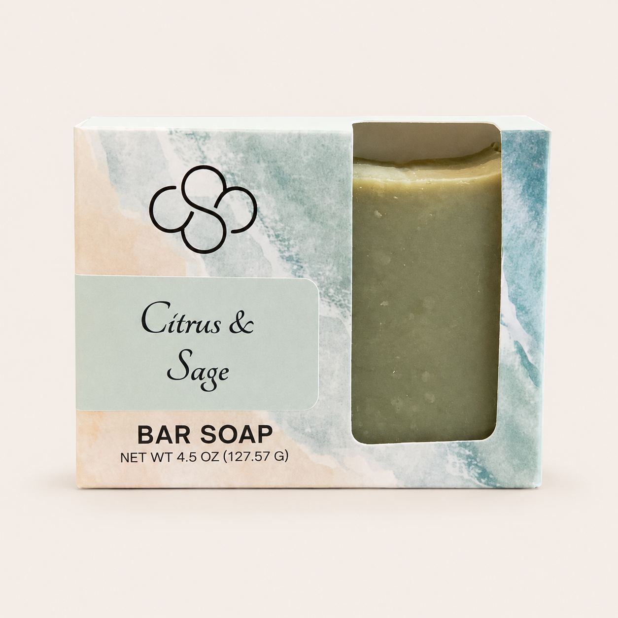 Citrus & Sage Artisan Soap| Lemon Lime Scented Handmade Soap