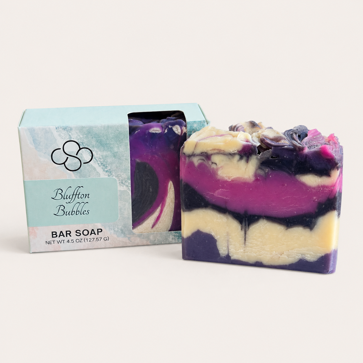 Bluffton Bubbles Artisan Soap| Black Raspberry Vanilla Scented Handmade Soap
