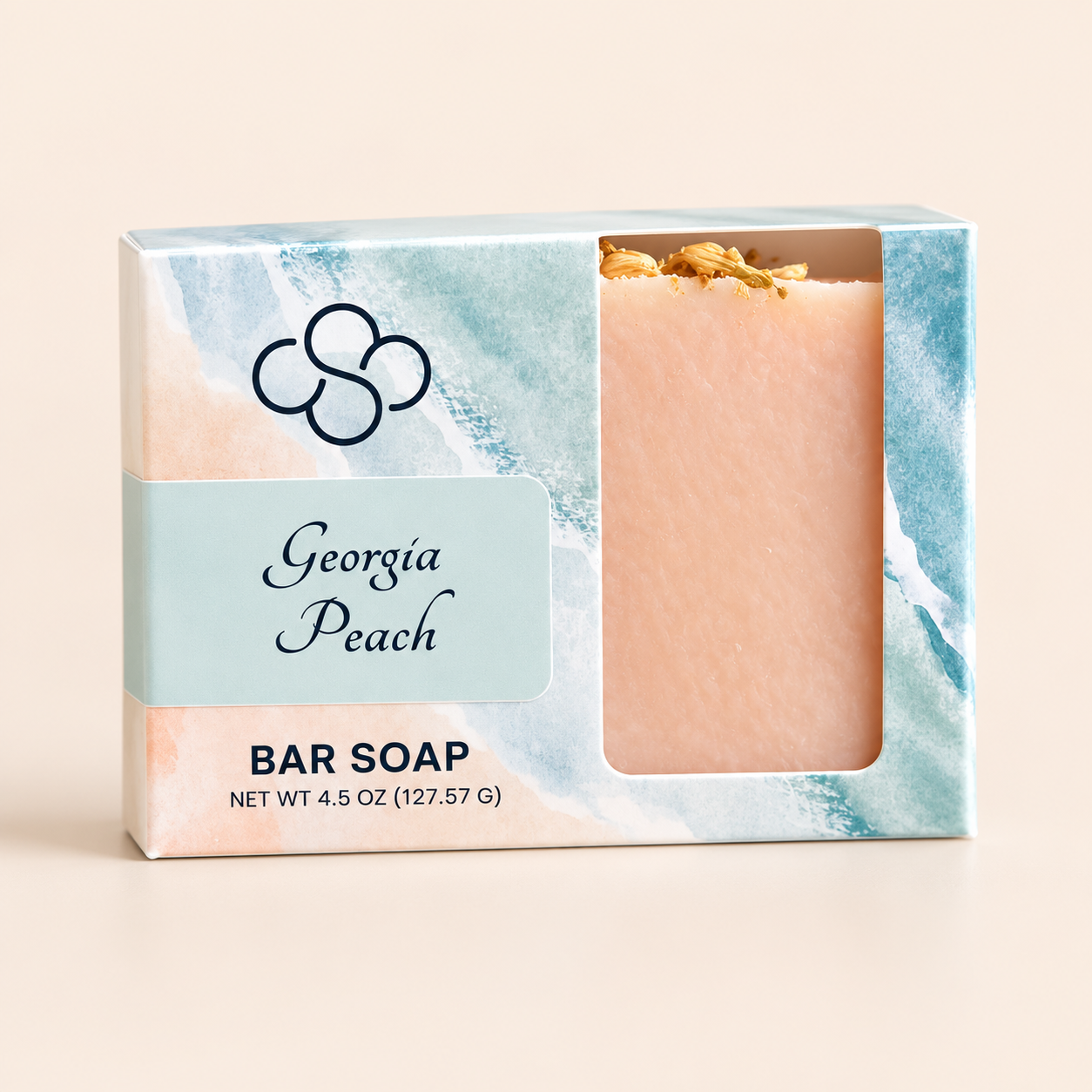 Georgia Peach Artisan Soap | Peach Champagne Scented Handmade Soap