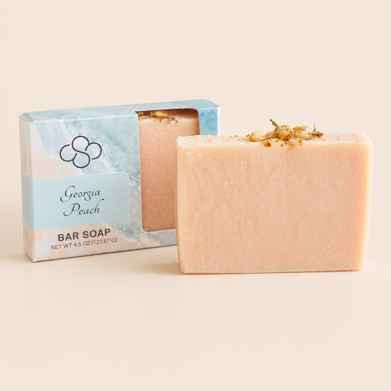 Georgia Peach Artisan Soap | Peach Champagne Scented Handmade Soap