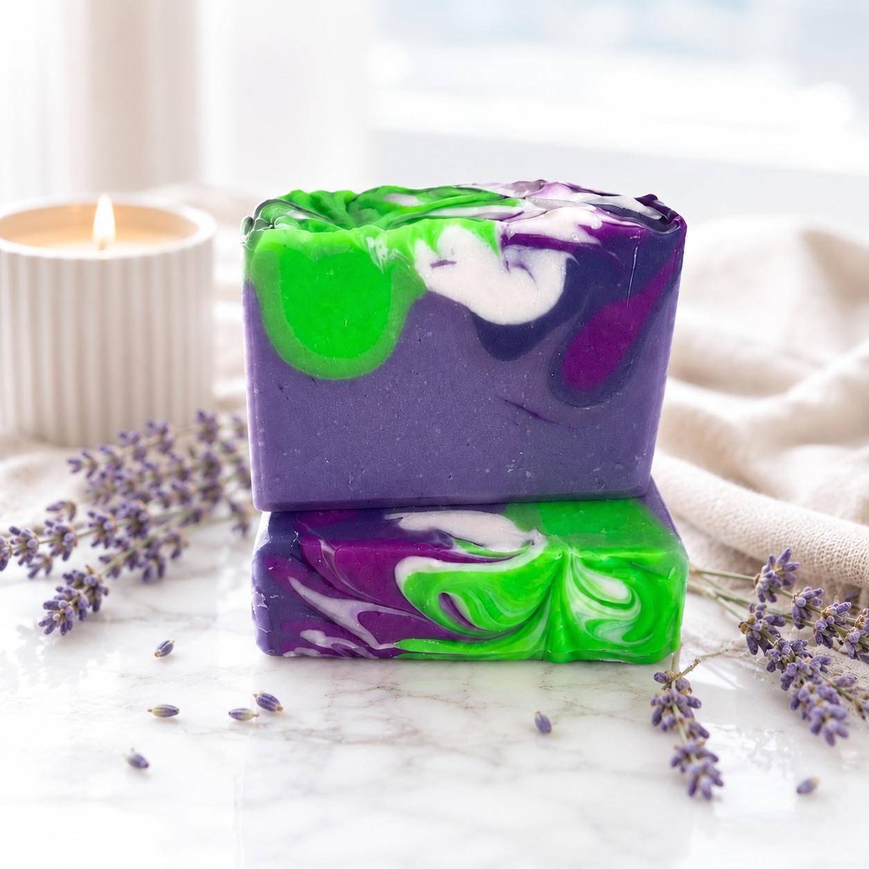Lavender Lagoon Artisan Soap | Relaxing Lavender Scented Handmade Soap