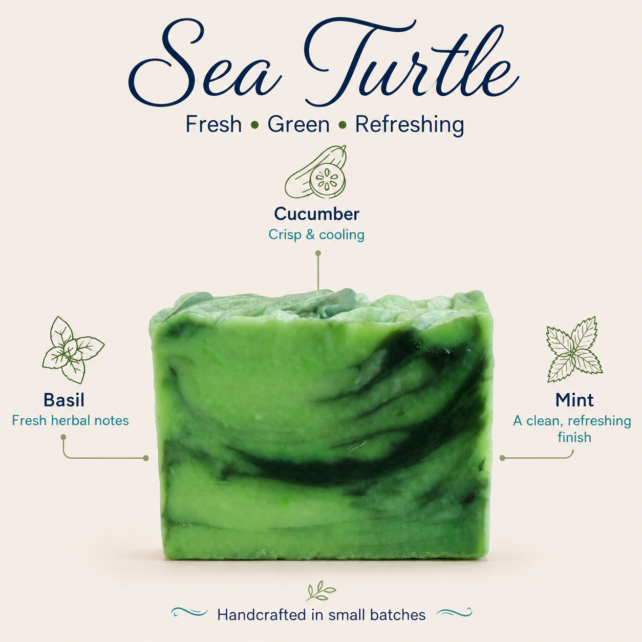 Sea Turtle Artisan Soap | Coastal Spa Handmade Soap
