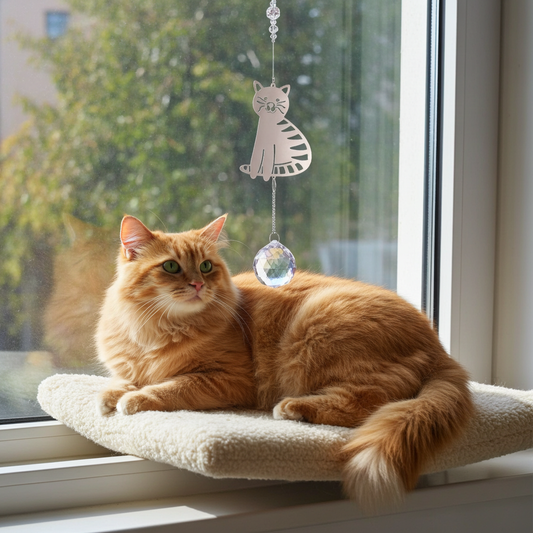 Cat Crystal Prism Suncatcher