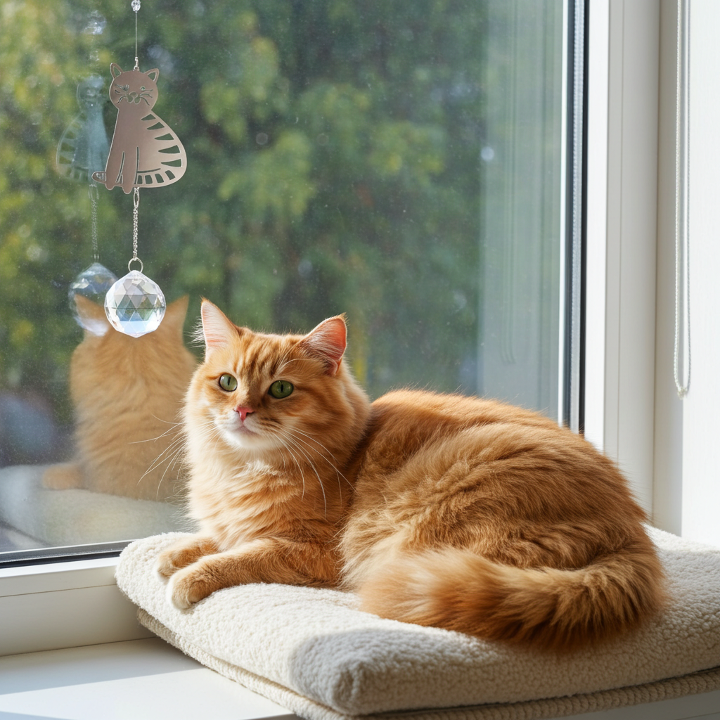 Cat Crystal Prism Suncatcher