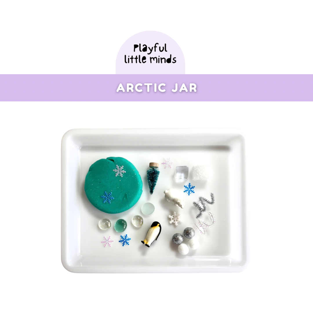 Arctic Winter Play Dough Jar