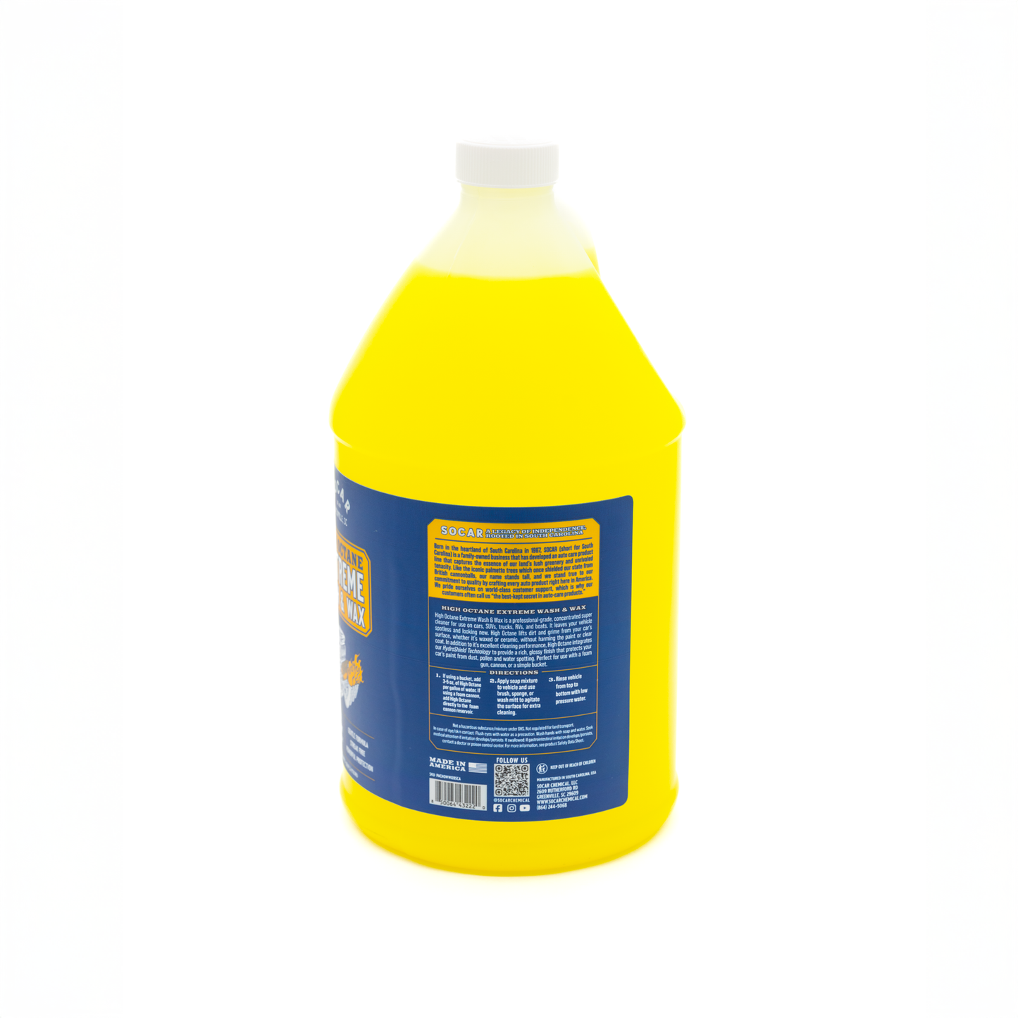 High Octane Extreme Ceramic Wash & Wax – Super Hydrophobic Car Soap for Shine & Protection