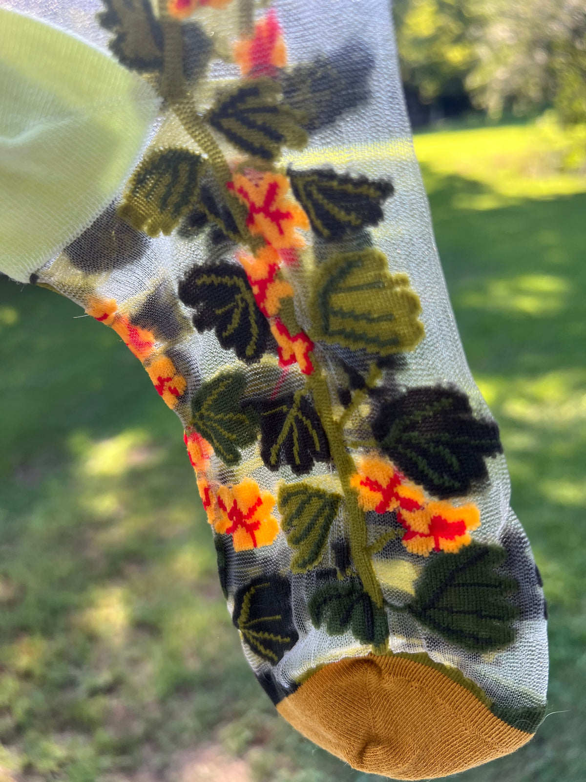 SHEER Boho Patterned Socks & Handmade Scrunchie Gift Set – Wild Marigold