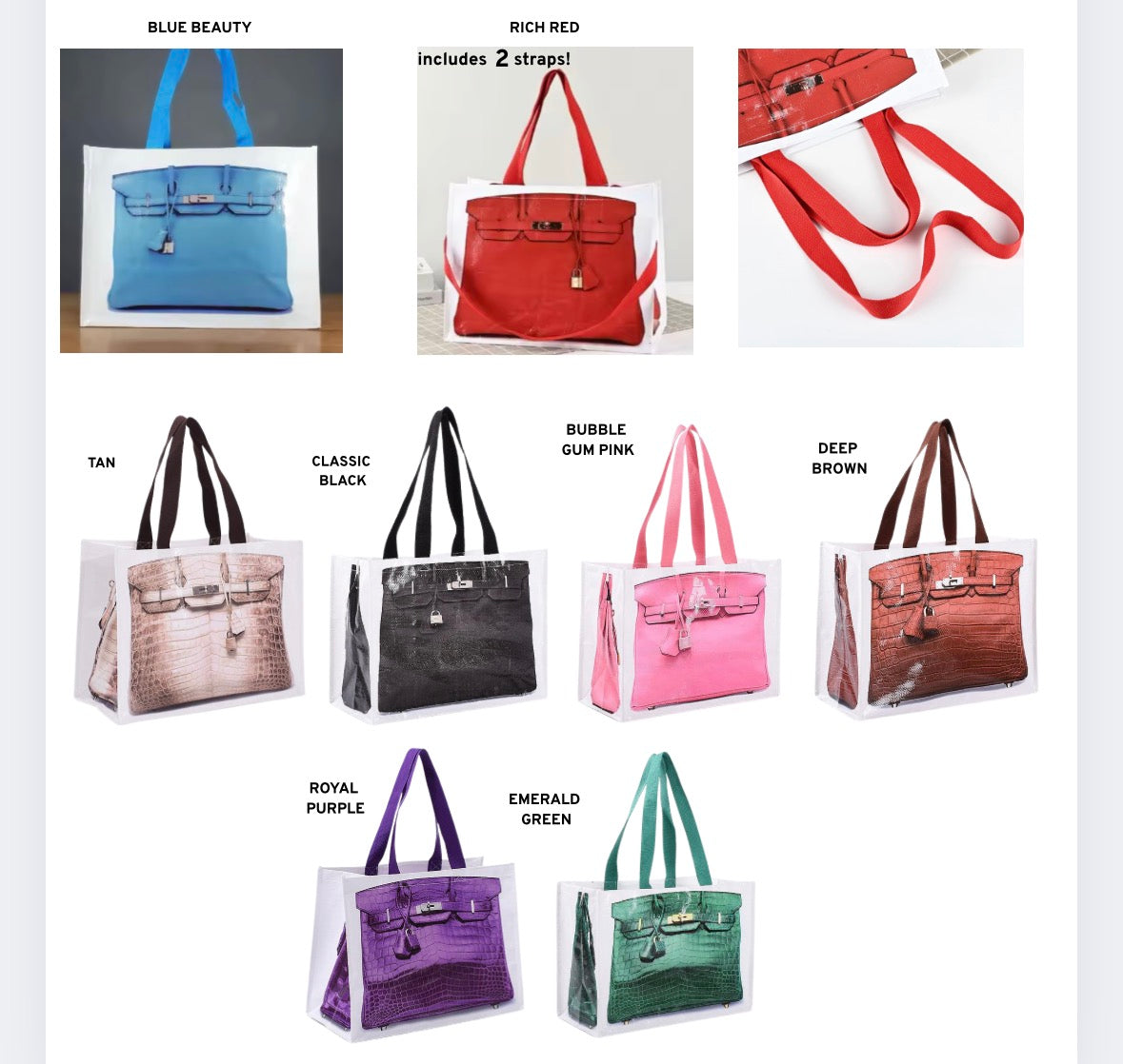 Luxey Shoppers - Reusable totes!
