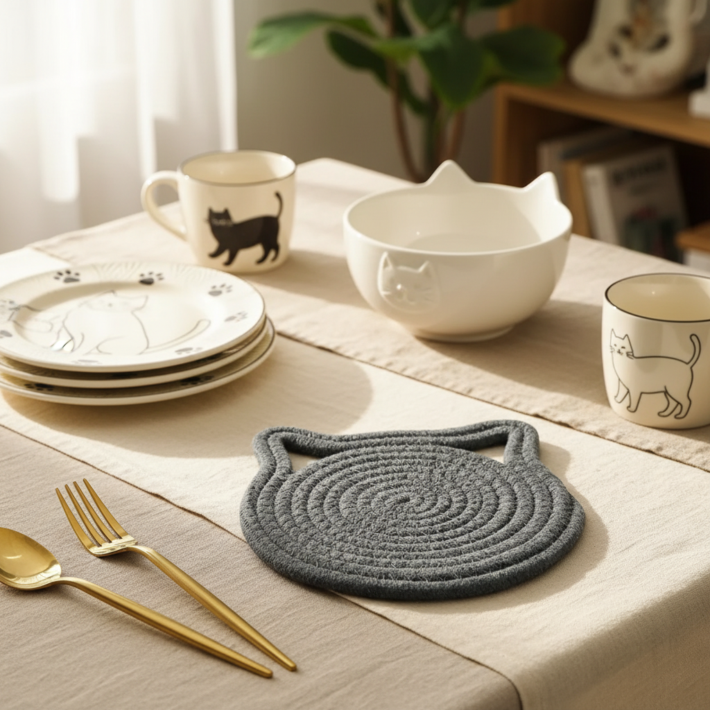 Cat Head Trivet | Four Colors