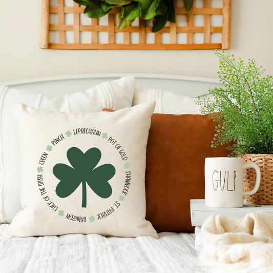 Green, Pinch, Leprechaun- 18x18 inch St Patrick's Day Pillow Cover