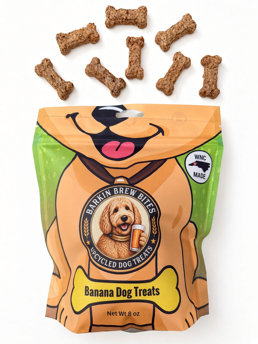 Banana Dog Treats for Sensitive Stomachs - 8 oz Bag