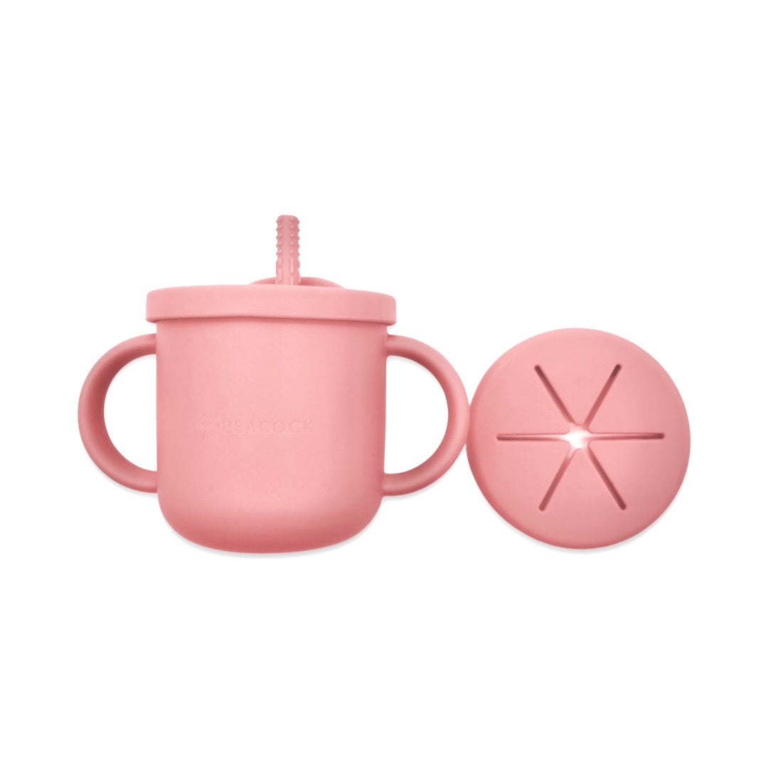 HeyPeacock Baby and Toddler Silicone Drinking/Snack Cup Sets