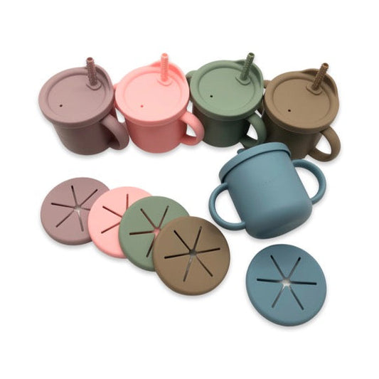 HeyPeacock Baby and Toddler Silicone Drinking/Snack Cup Sets